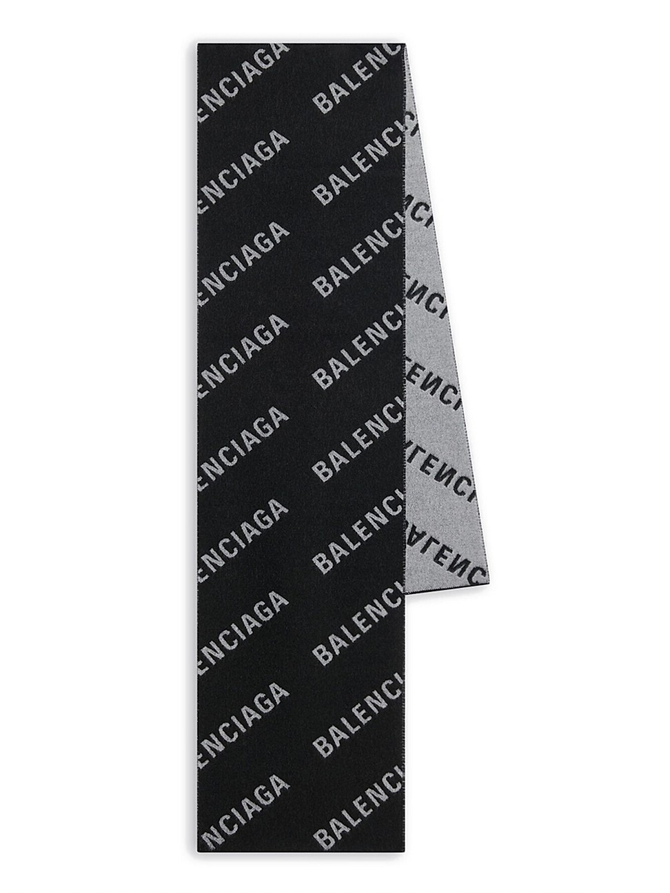 Women's Allover Logo Macro Scarf - Black White | Saks Fifth Avenue