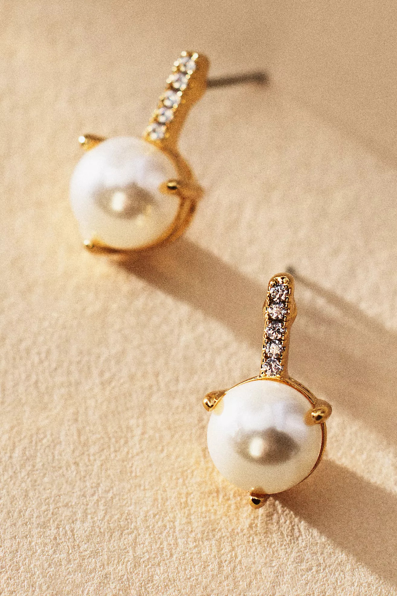 Luv Aj Freshwater Pearl & Crystal Post Earrings | Anthropologie (US)