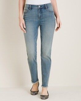 Frayed-Hem Girlfriend Ankle Jeans | Chico's