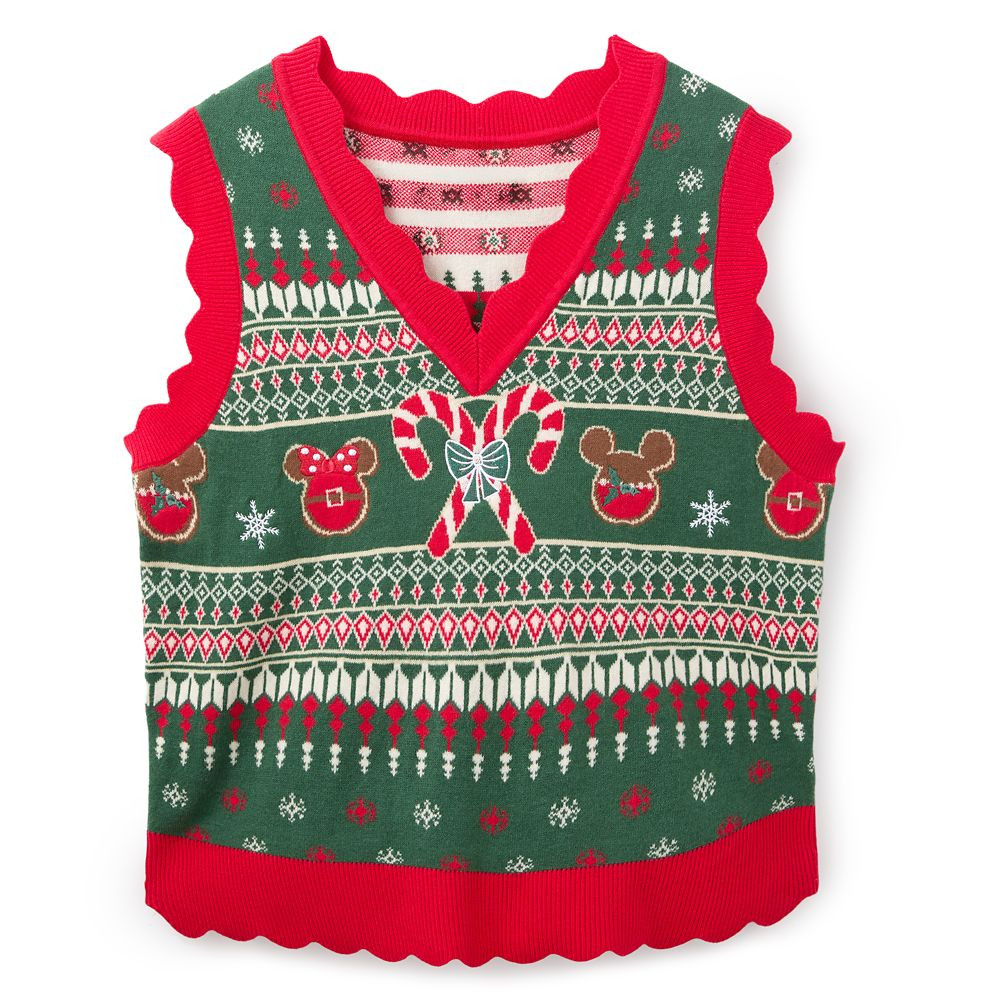 Mickey and Minnie Mouse Icon Fair Isle Sweater Vest for Adults by Her Universe | Disney Store