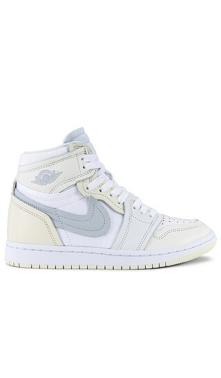 Air Jordan 1 Mm High Sneaker in White, Pure Platinum, Sail, & Coconut Milk | Revolve Clothing (Global)