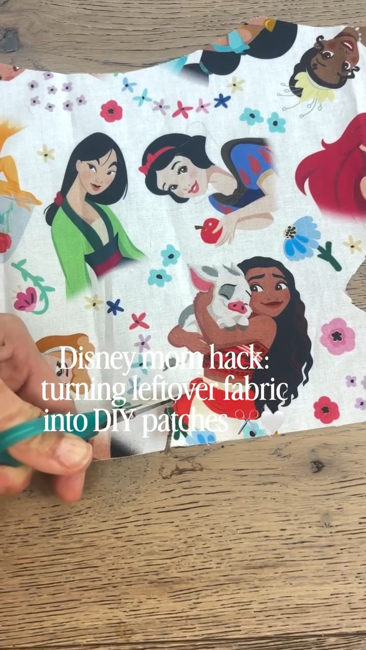 Disney mom hack ✂️🤍 Turning leftover Disney fabric scraps into DIY patches you can actually use on jackets, backpacks, and tote bags 🏰✨

This is your sign to stop throwing away the “too small to use” fabric pieces and start turning them into little wearable moments of Disney magic 💫 It’s such an easy way to upcycle scraps into something cute, meaningful, and totally custom.

If you love Disney DIYs, slow creative crafts, and making everyday things a little more magical—follow along 🤍 I share lots of simple ideas like this you can do at home with kids (or during nap time).

Save this for your next craft day + share it with your Disney-obsessed friend ✂️✨#craftymom #diysfordisney #disneymom #diypatches