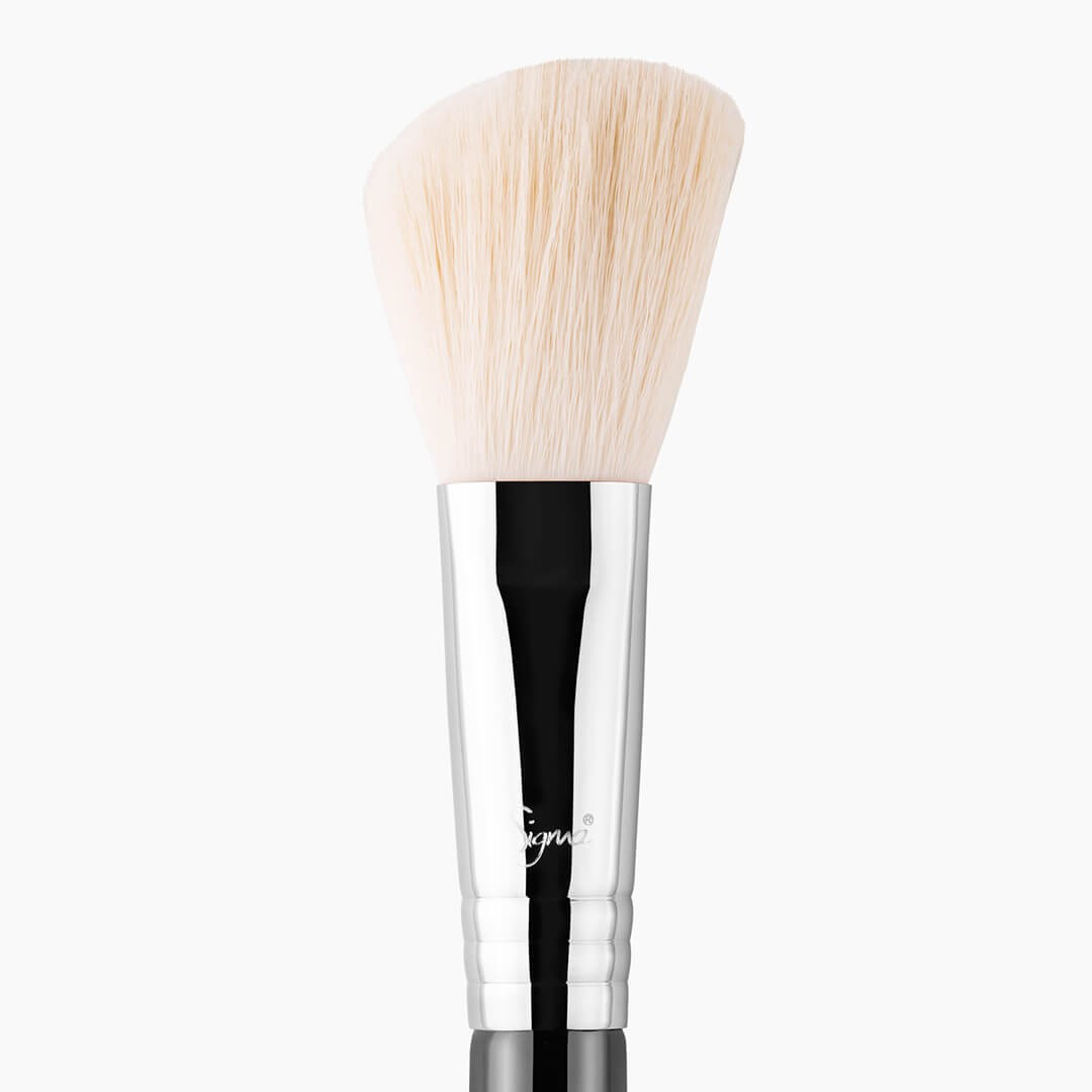 F40 Large Angled Contour Brush - Black/Chrome | Sigma Beauty