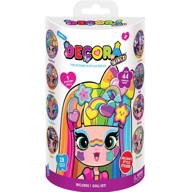 Decora Girlz 5-inch Collectible Dolls: Unbox and Decorate - Mystery Pack with 8 Surprises | Walmart (US)