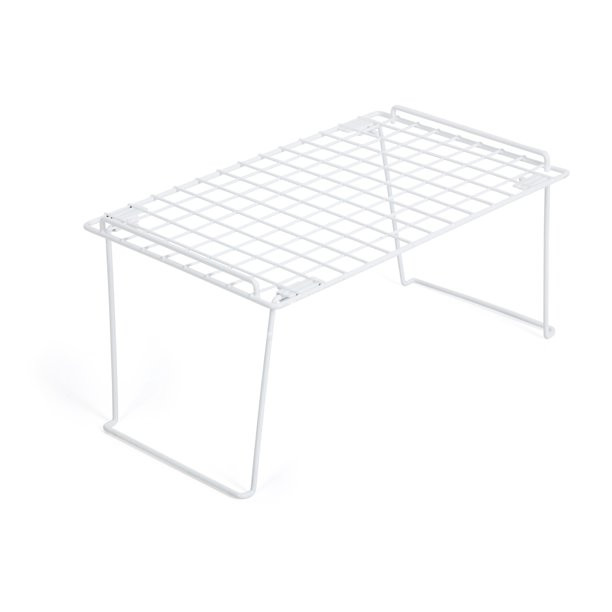 Smart Design Stacking Cabinet Shelf Rack - Large 16 x 10 Inch - Steel Metal Wire - Cupboard, Plat... | Walmart (US)