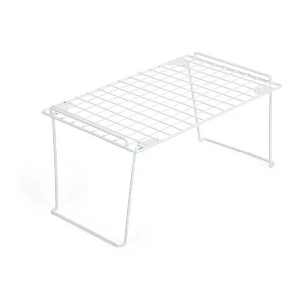 Smart Design Stacking Cabinet Shelf Rack - Large 16 x 10 Inch - Steel Metal Wire - Cupboard, Plat... | Walmart (US)