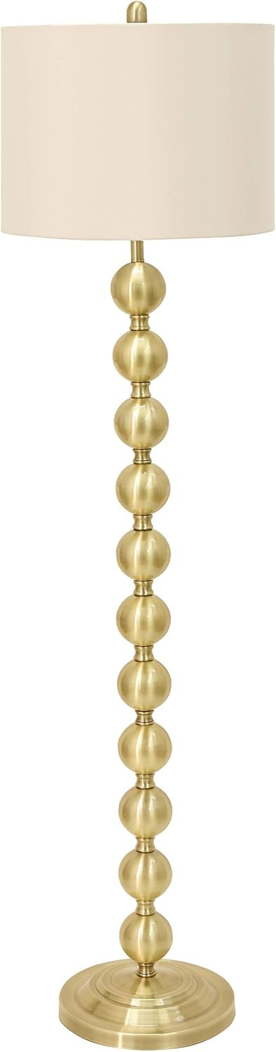 Decor Therapy PL3892 Floor Lamp, 16.14x16.14x59, Brushed Brass | Amazon (US)