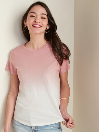 EveryWear Dip-Dye Short-Sleeve Tee for Women | Old Navy (US)