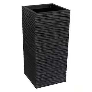 Tierra Verde Serenity 13.5 in. x 26 in. Slate Rubber Self-Watering Planter-MT5100220CM - The Home... | The Home Depot