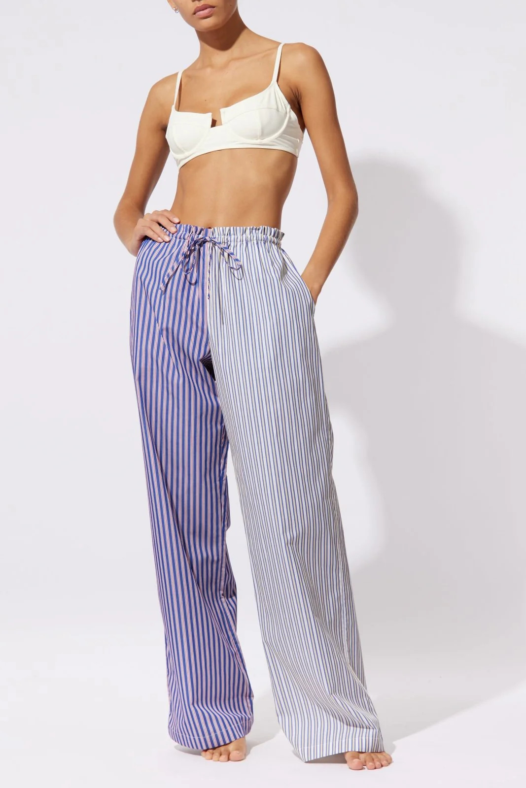 The Allegra Pant in Cherry and Varsity Stripe | Solid & Striped