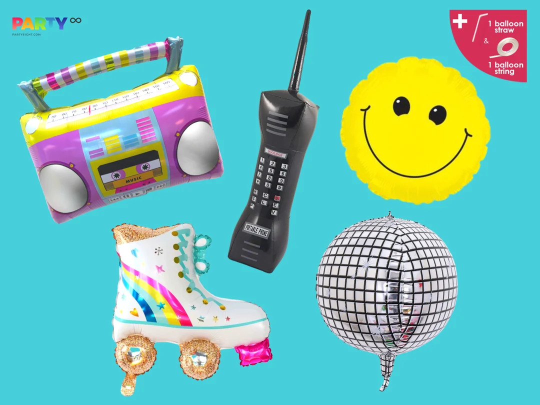 90s theme Party decorations balloon  | 70s 80s 90s Vintage Party Decorations | Retro 90s themed p... | Etsy (US)