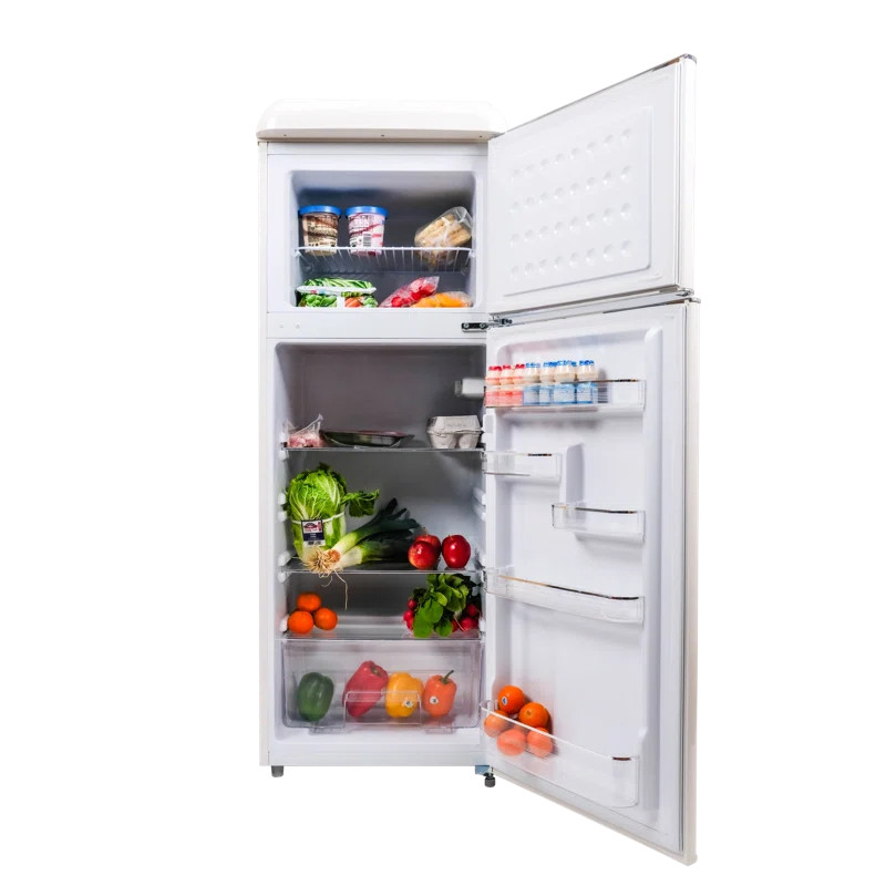 Frigidaire 7.5 Cu. Ft. Capacity Retro Fridge Freezer Combo, Upright Fridge Freezer Combo, Apartme... | Wayfair North America