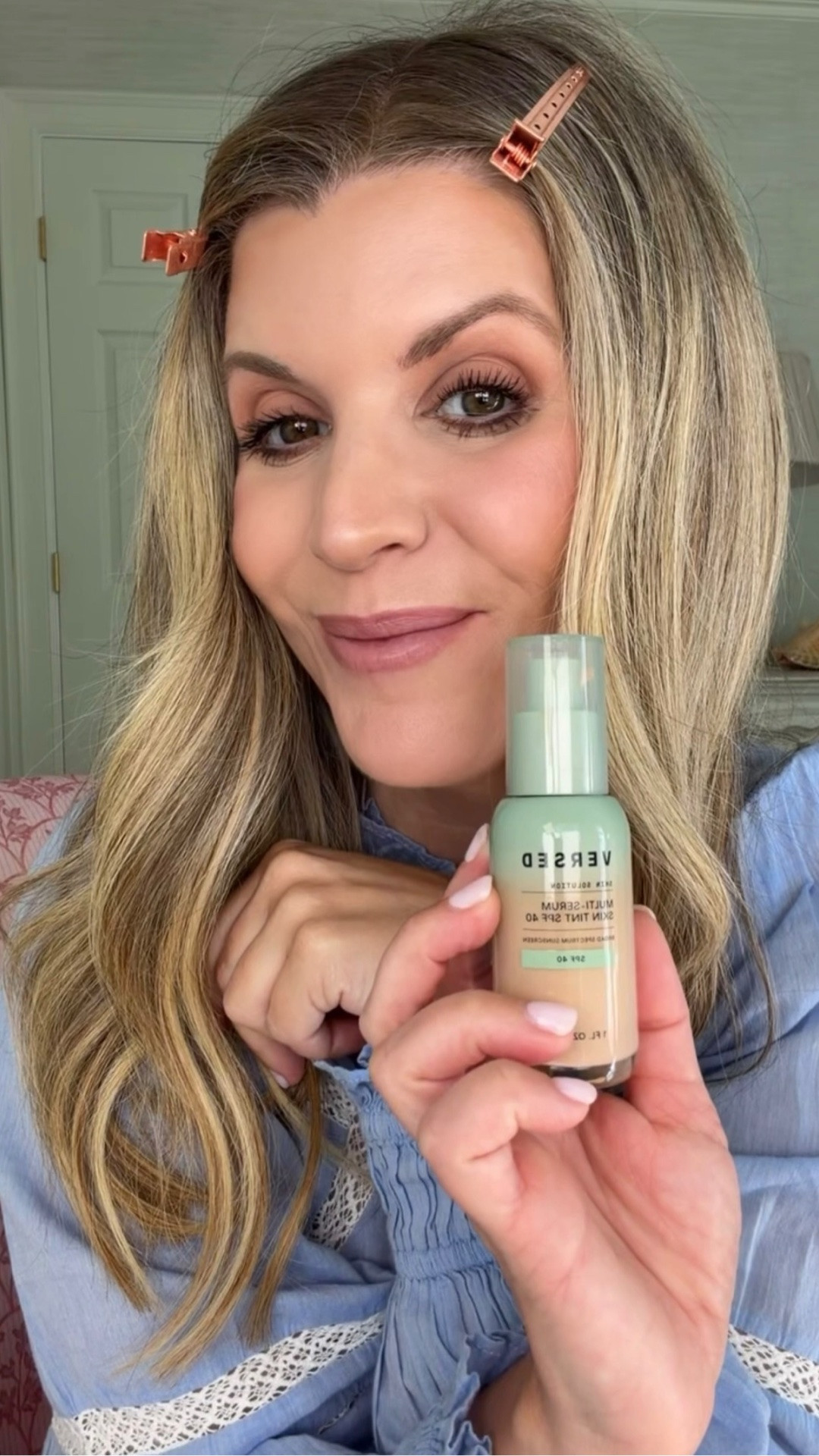 #ad The @Versed Multi-Serum Skin Tint SPF 40 from @target has been such a good find for my 43-year-old skin. Lightweight, glowy, broad spectrum SPF 40, under $20, and doesn’t settle heavy on my face in the heat.

I’ve been applying it with their multitasking foundation brush and keeping the lip crayon in my bag for everyday touch-ups. Just easy, pretty products that make getting ready feel simple! #TargetPartner #Target #liketkit @shop.ltk

#LTKgrwm #LTKOver40 #LTKBeauty