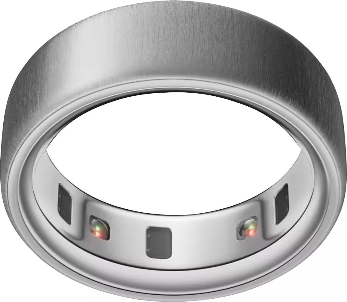 Oura Ring 4 - Smart Ring - Size Before You Buy with Oura Ring 4 Sizing Kit - Size 13 - Brushed Silver | Best Buy U.S.
