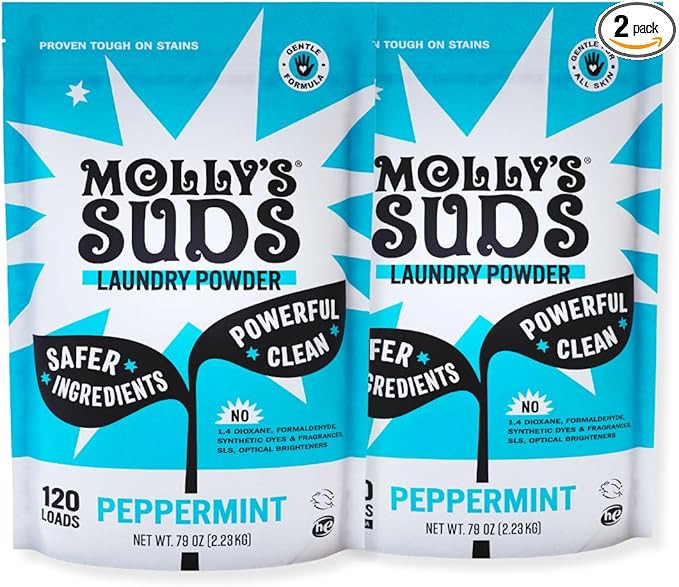 Molly's Suds Original Laundry Detergent Powder | Clean Laundry Detergent Powder for Sensitive Ski... | Amazon (US)