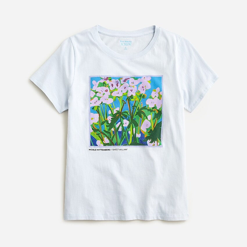 Nicole Wittenberg X J.Crew Sweet William graphic T-shirt | J. Crew US