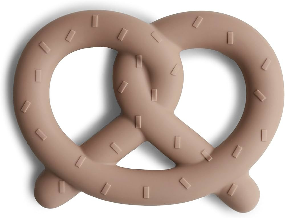 mushie Silicone Baby Teether Toy | Pretzel | Amazon (US)