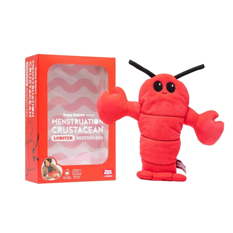 The Happy Helpers Menstruation Crustacean Lobster- Lavender Scented Heating Pad by What Do You Me... | Walmart (US)