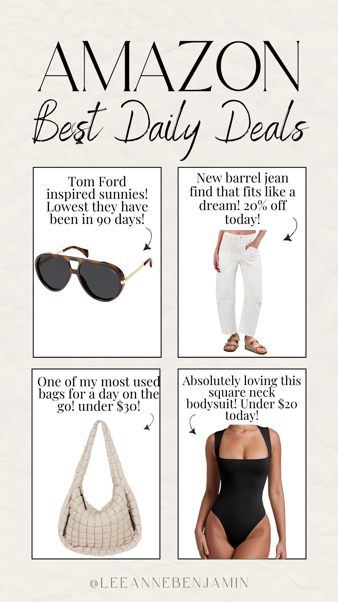 Top 4 daily deals on Amazon today! 

 #LTKgrwm #LTKootd #LTKSaleAlert