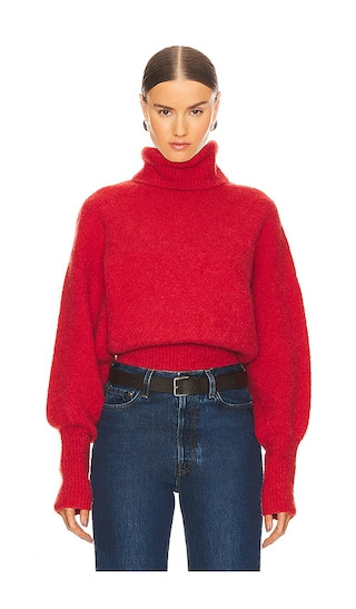 Elya Turtleneck Sweater in Red | Revolve Clothing (Global)