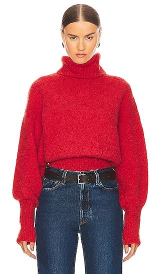 Elya Turtleneck Sweater in Red | Revolve Clothing (Global)