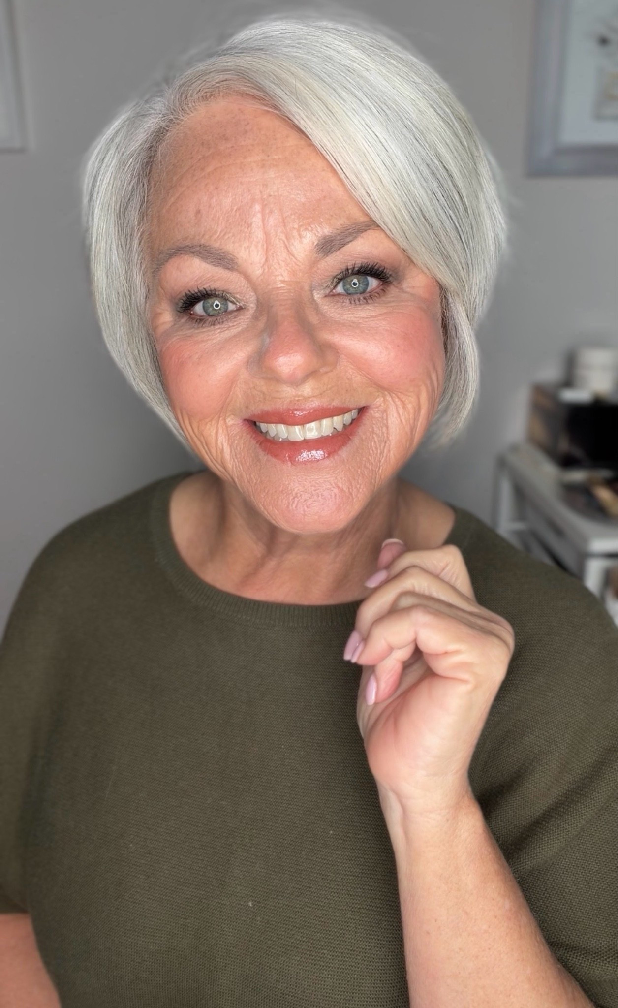 Celebrating mature beauty with rich earthy olive green tones that make the eyes pop beautifully. 🌿✨
This look blends warm neutrals, soft shimmer, and flattering depth for elegant, lifted eyes at any age. 💚

#LTKBeauty #LTKgrwm #LTKOver40
