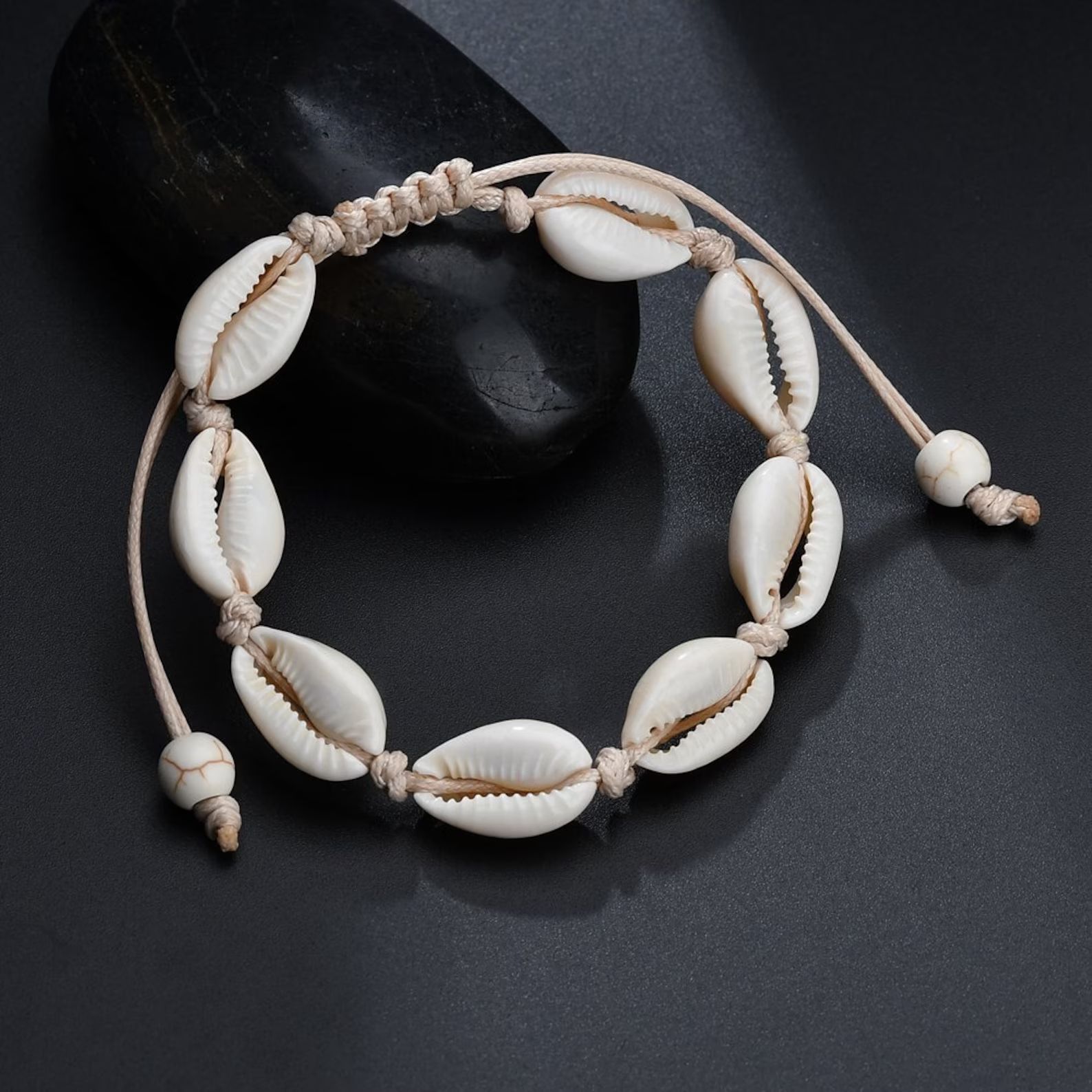 Handmade Sea Shell Cowrie Bracelet or Anklet  Adjustable | Etsy | Etsy (US)