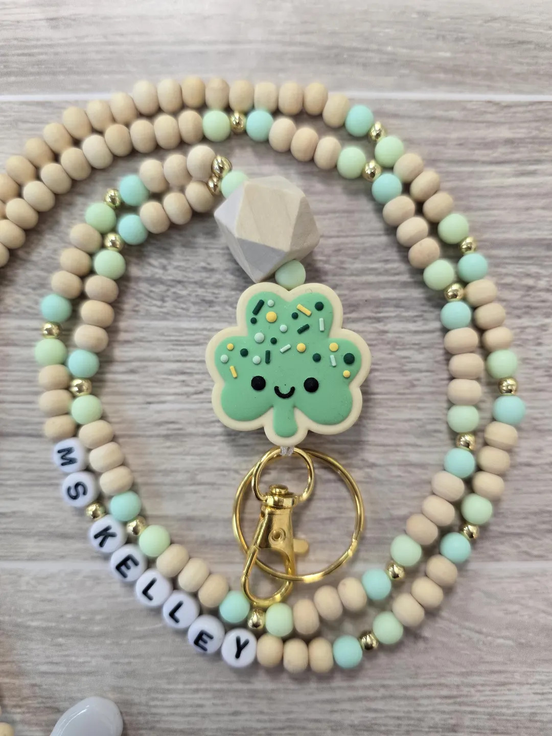 St. Patrick's Day Teacher Lanyard Green Shamrock Gifts for Teacher Appreciation, Nurses, Back to ... | Etsy (US)