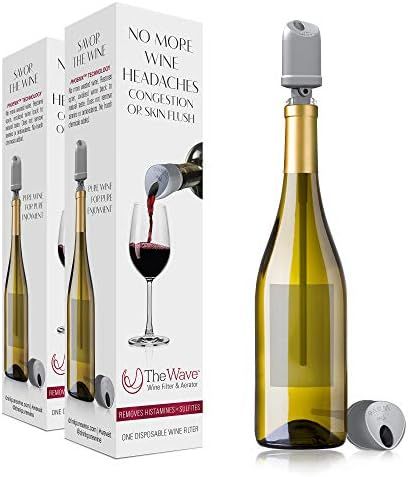 The Wave Wine Purifier & Aerator | No More Wine Headaches | Removes Sulfites and Histamines | By-... | Amazon (US)