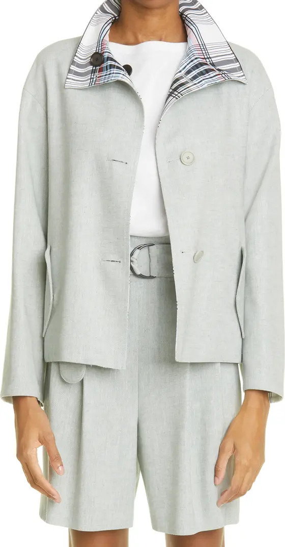 Reversible Linen Jacket | Nordstrom