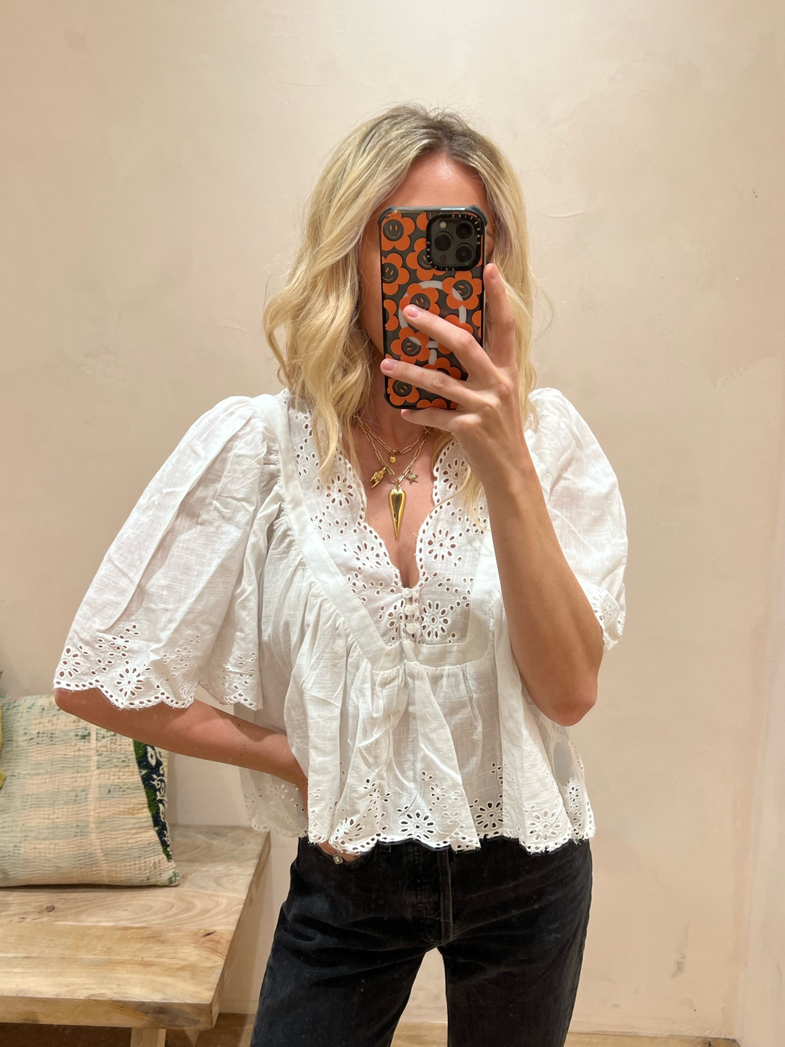 Top runs big, wearing an xs here 