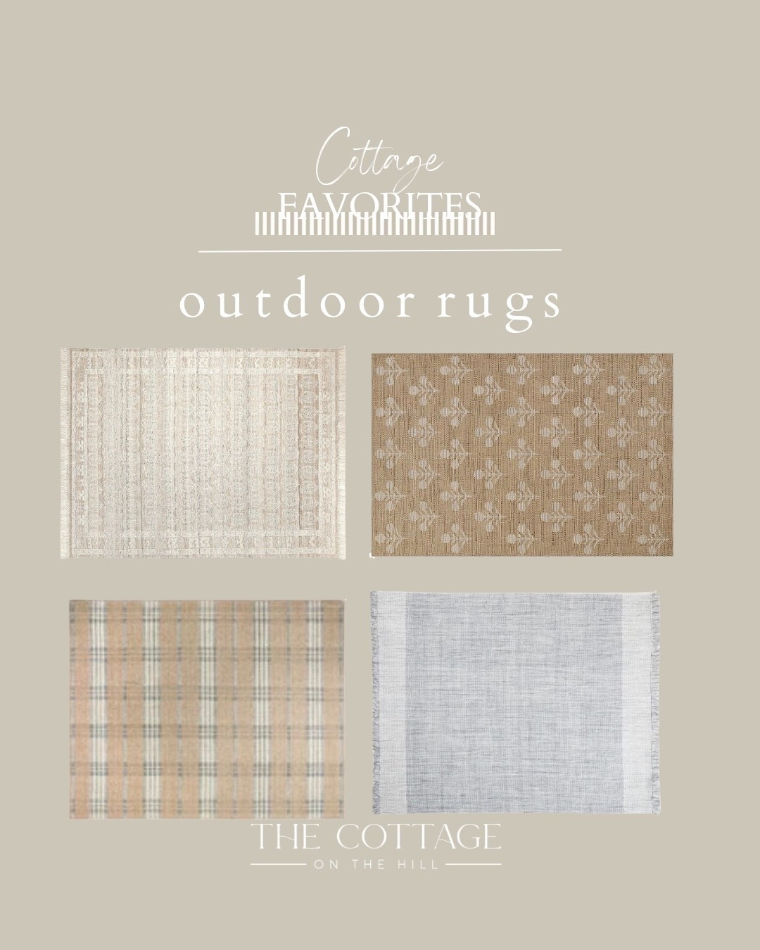Here are some of my favorite outdoor rugs 

#LTKHome