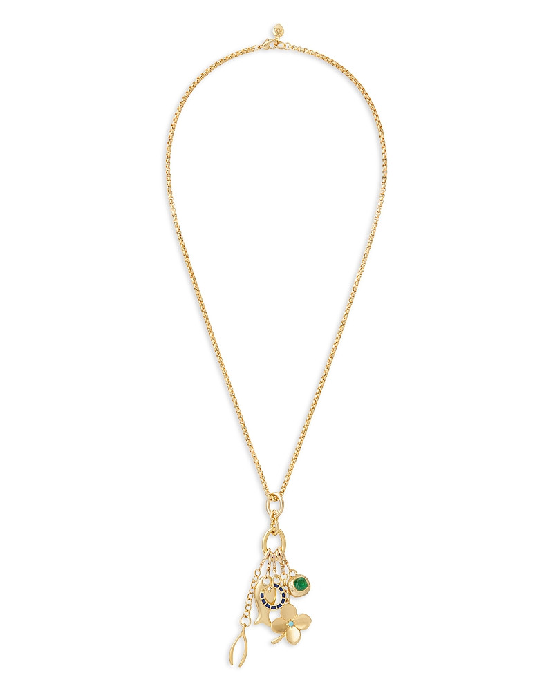 Roxanne Assoulin Buona Fortuna Multi Charm Pendant Necklace, 19 | Bloomingdale's (US)
