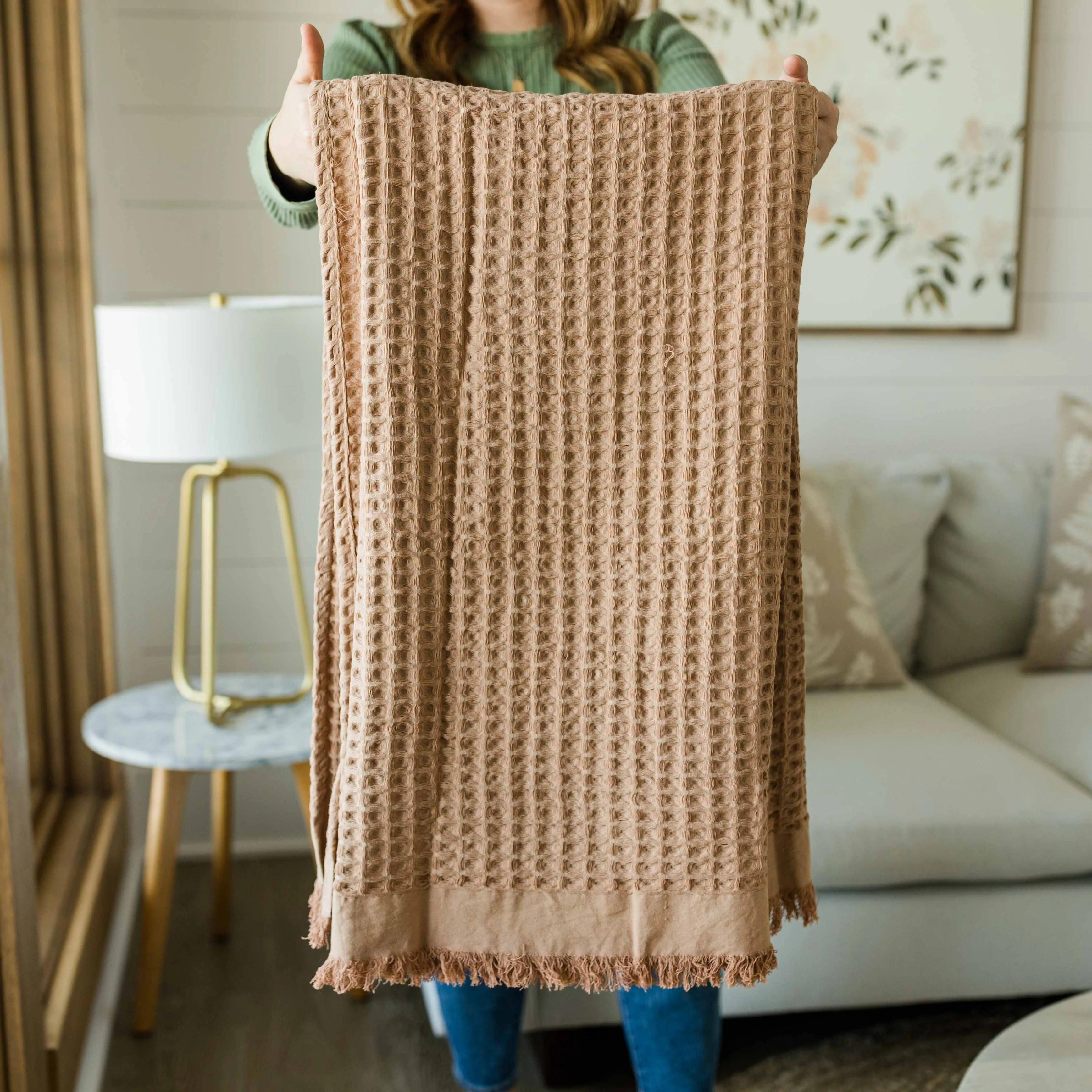 Rose Fringe Throw | Joyfully Said