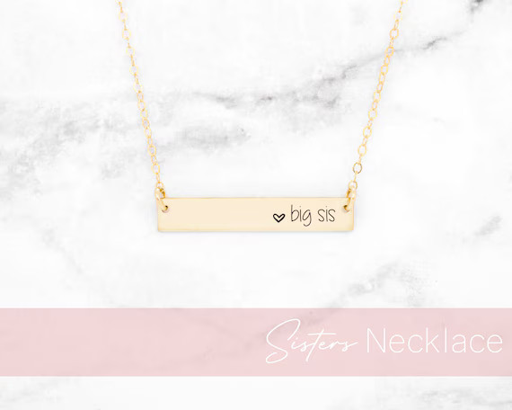 Sister Necklaces, Big Sis Necklace, Little Sis Necklace, Gift For Sister | Etsy (US)