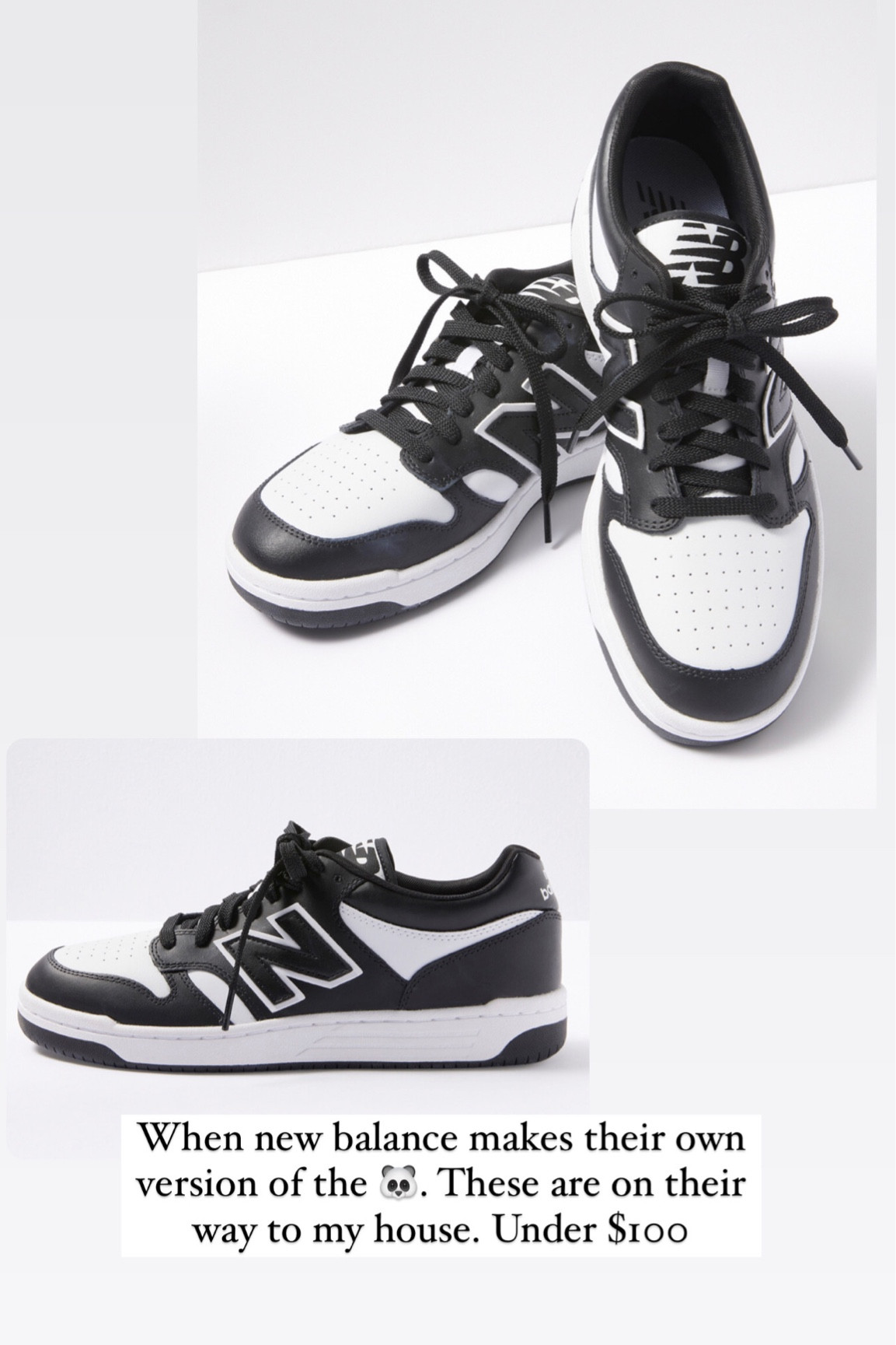 New balance 480 panda. Run true to size 

#LTKSeasonal #LTKunder100 #LTKshoecrush