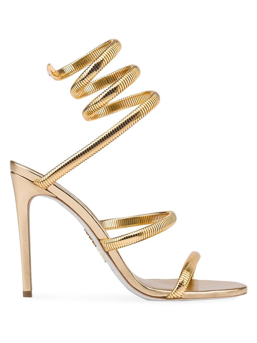 Rene Caovilla Leather &amp; Copper Snake Strap Sandals | Saks Fifth Avenue