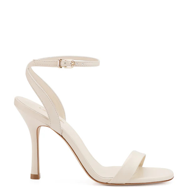 Nyx Sandal In Ivory Leather | Larroude