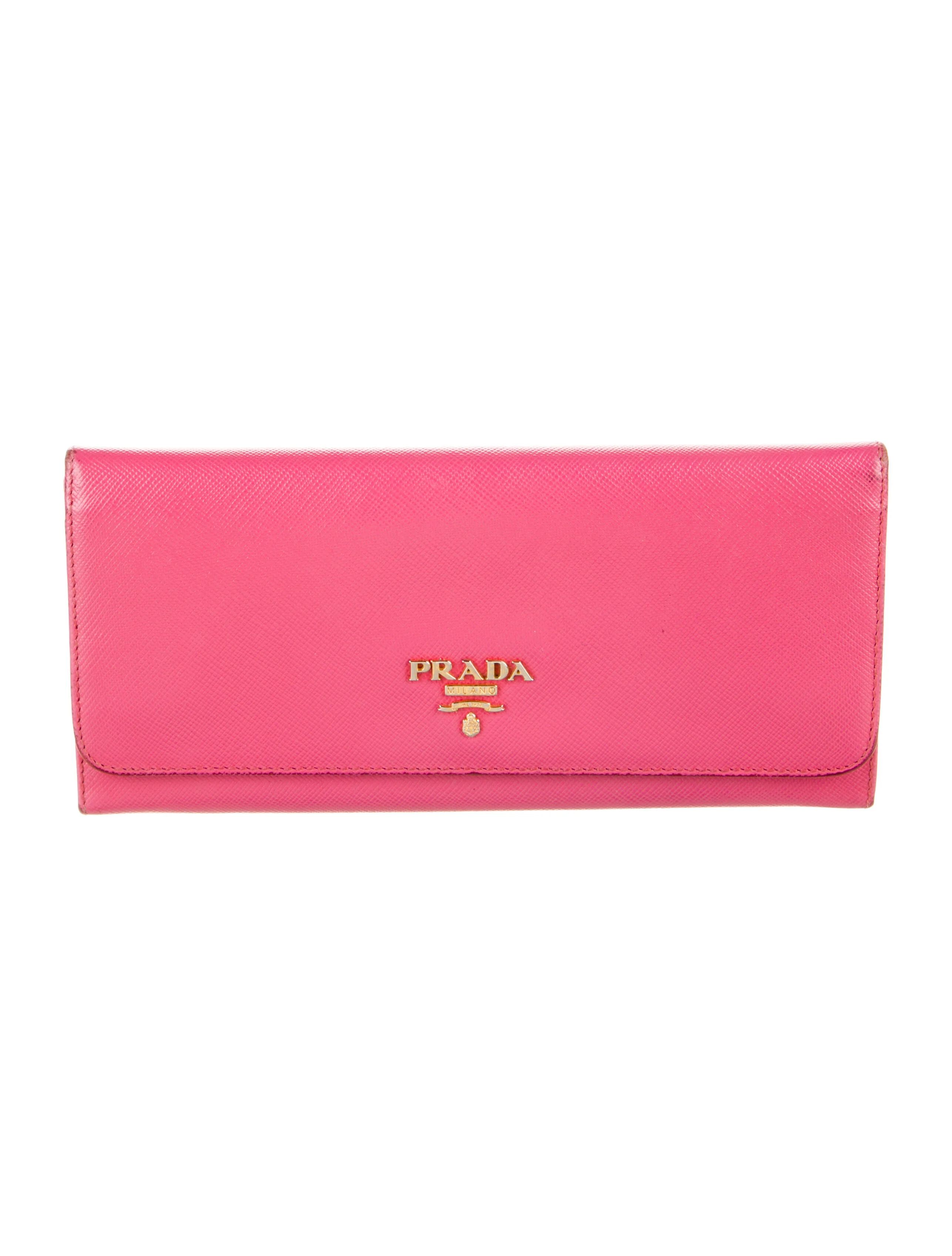 Saffiano Lux Leather Continental Wallet | The RealReal
