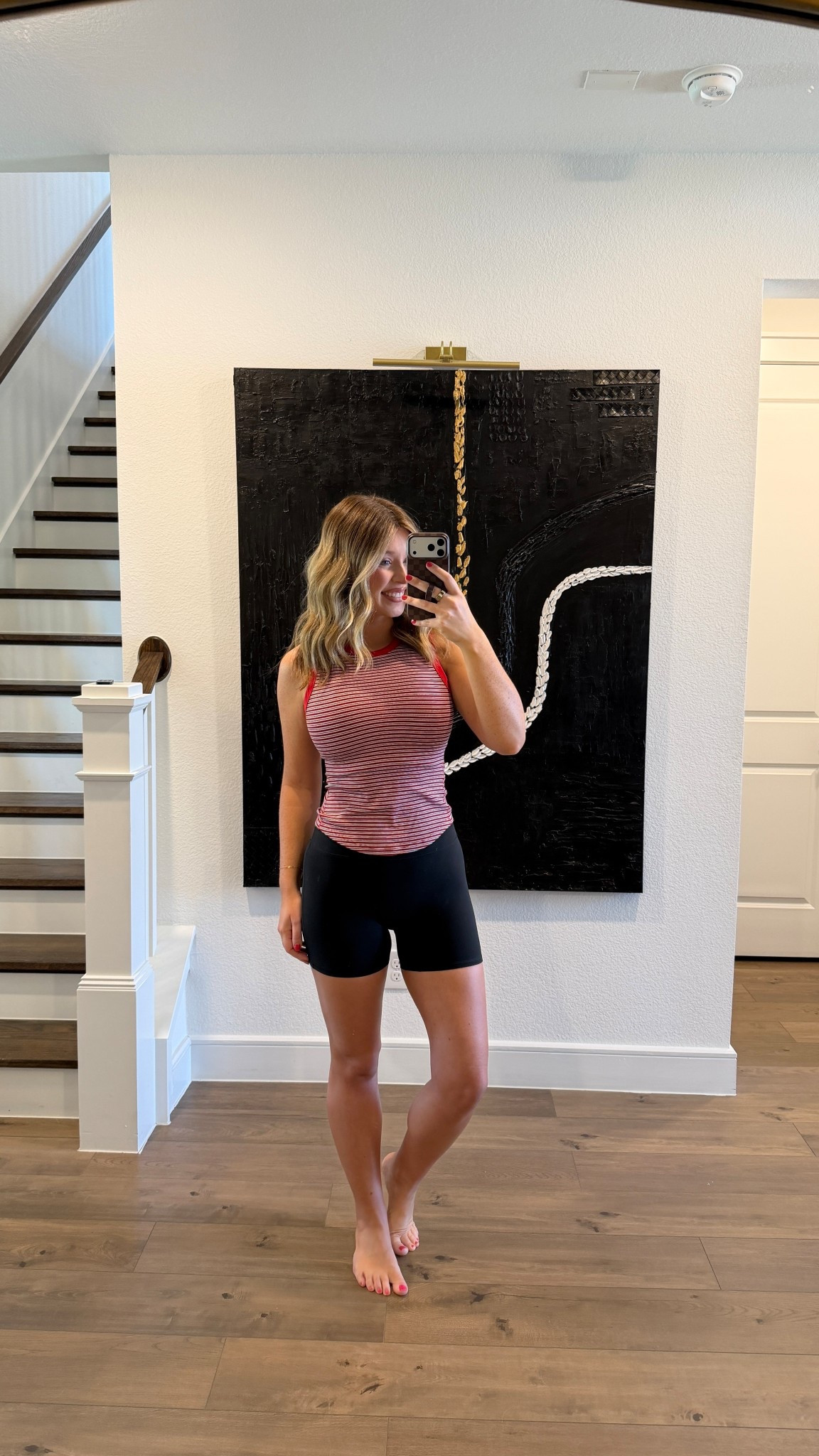 Kids are out of school, so this is my casual mom outfit of the day @lululemon & @abercrombie 

Bike shorts - medium 
Sports bra - 8
Tank- 6

Sizing: 5’7 • 150lbs • 34DDD 

#LTKootd #LTKmomlife