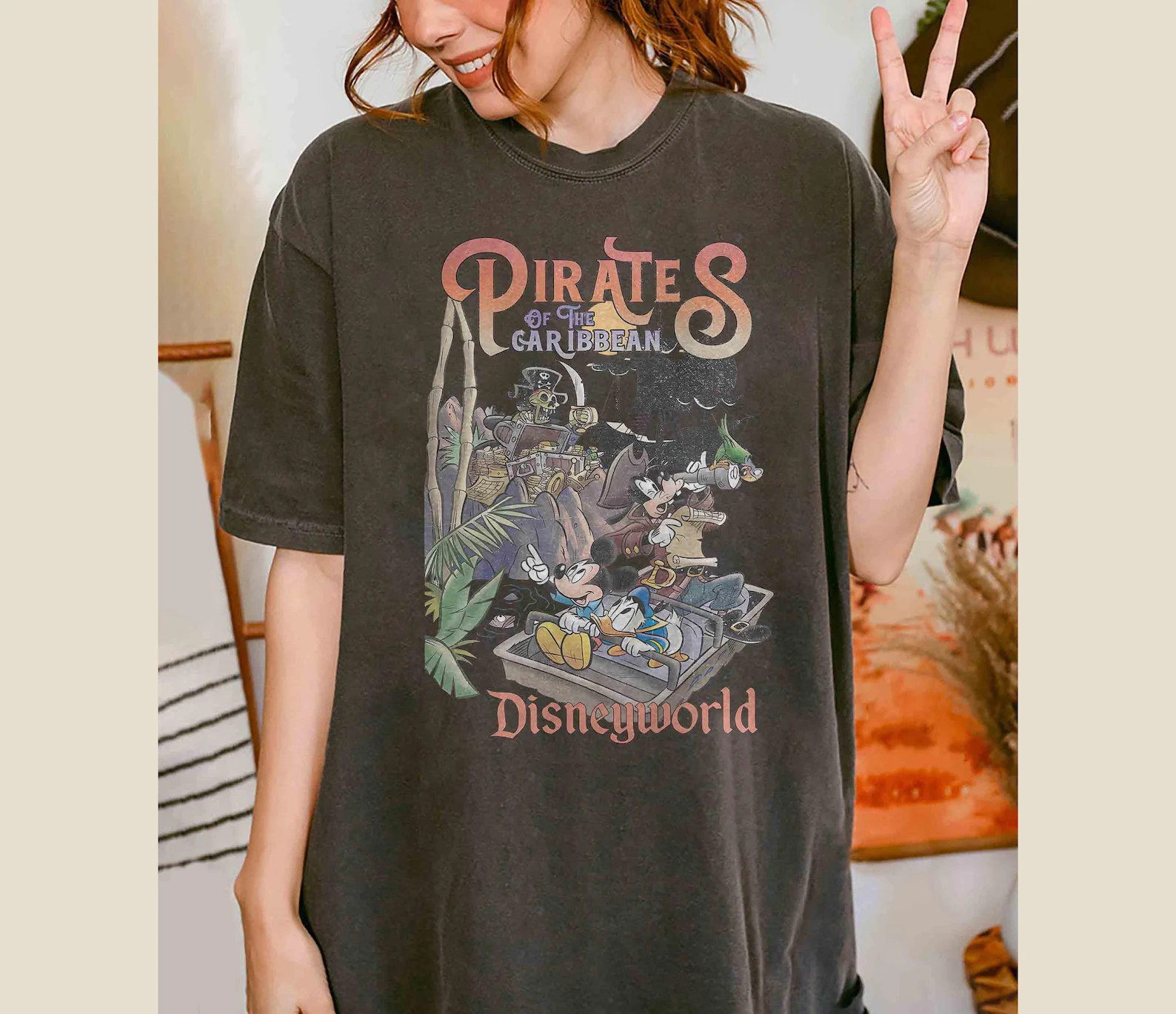Comfort Colors Pirates of the Caribbean Disney Shirt, Disney Family Vacation Shirt, Mickey Caribb... | Etsy (US)
