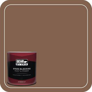 1 qt. Home Decorators Collection #HDC-SP14-6 Tilled Earth Flat Exterior Paint & Primer | The Home Depot