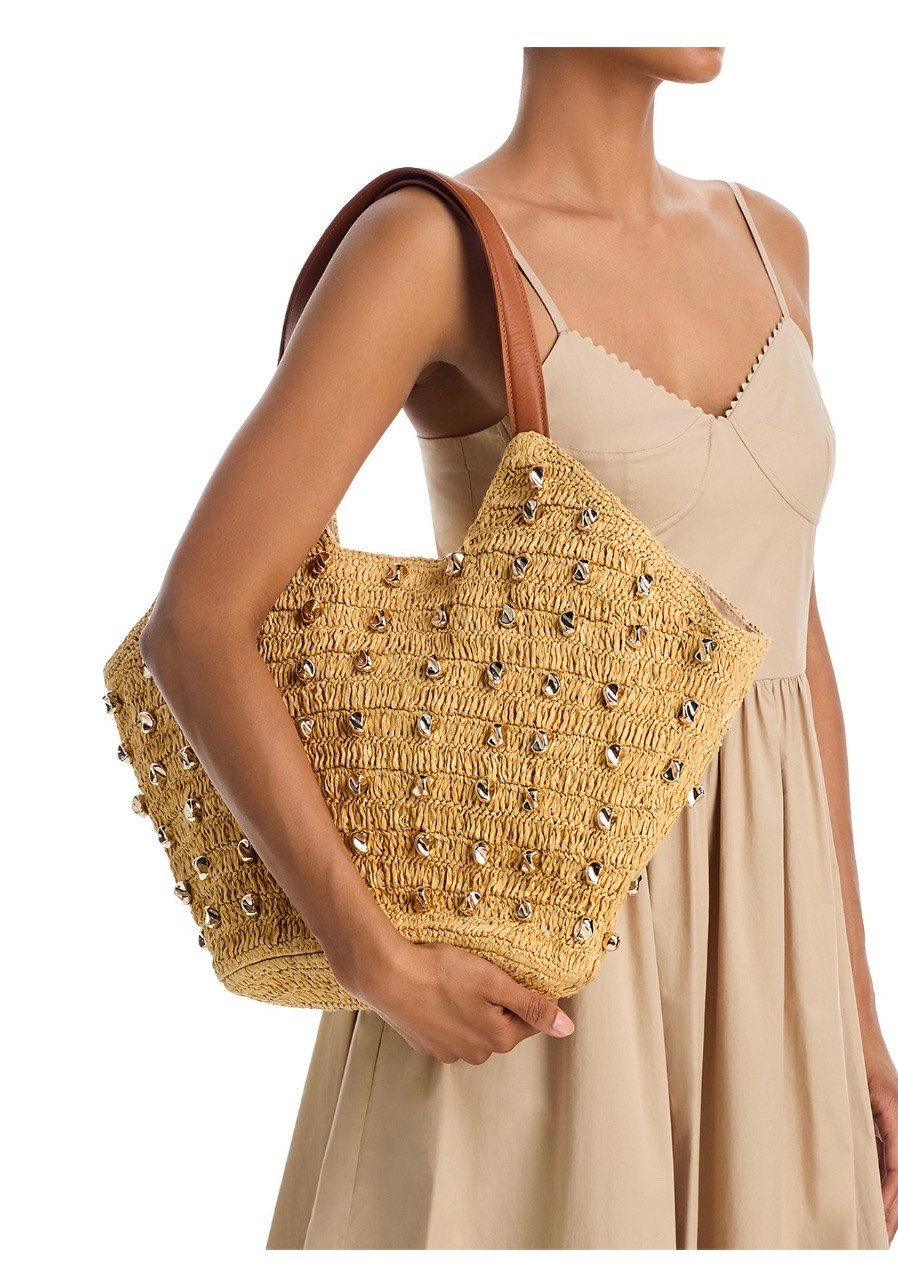 BTB Los Angeles Galia Studded Raffia Tote Bag

• Dimensions: 15"W x 7"D x 17.5"H

#LTKTravel #LTKWorkwear #LTKootd