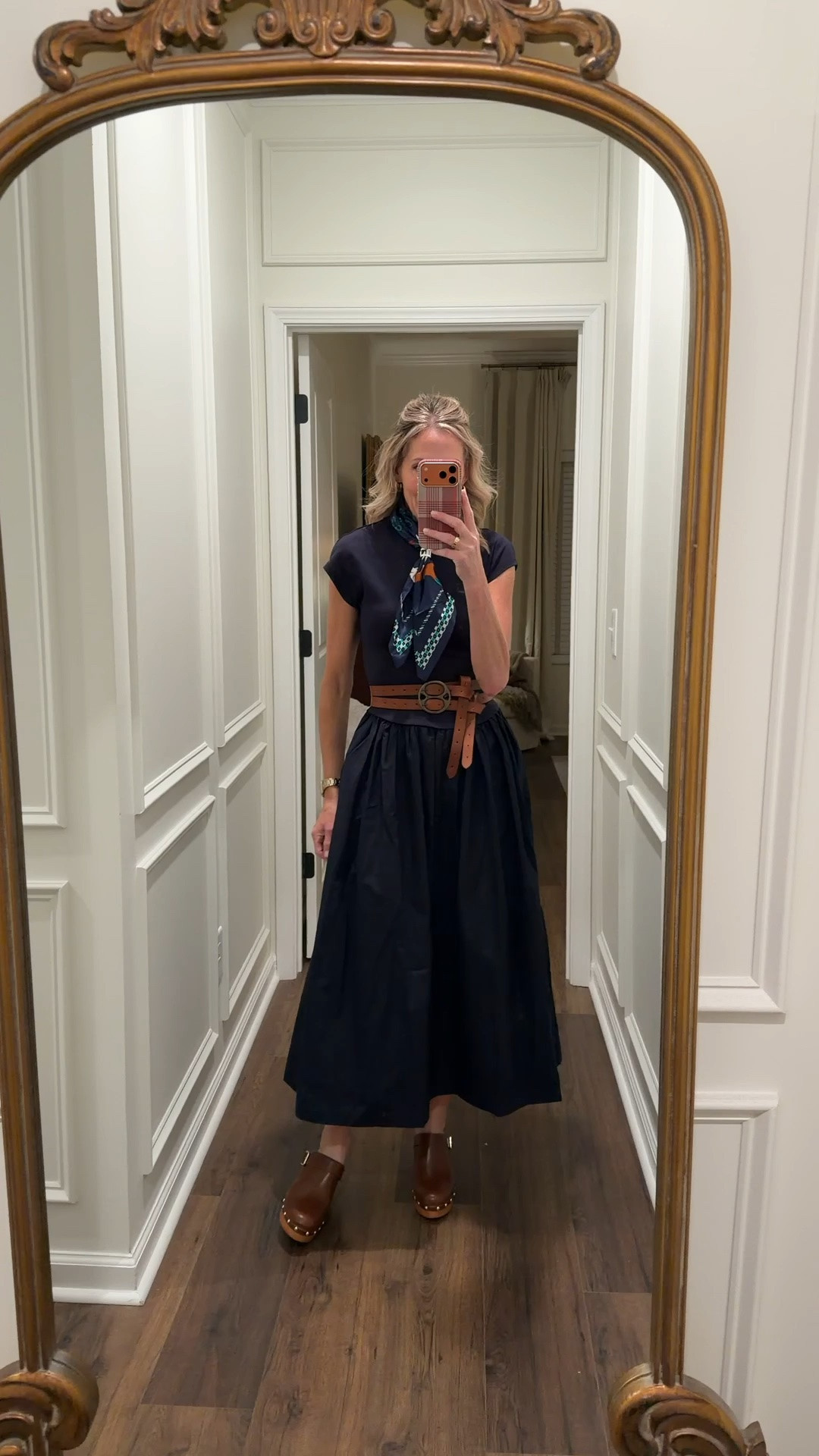 Today’s ootd @Walmart dress and scarf- @Target clogs