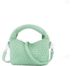 Small Hand Woven Handbags for Women Shoulder Crossbody Bag Girls Purses Cassual Top Handle Bags Hobo | Amazon (US)