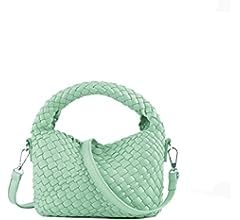 Small Hand Woven Handbags for Women Shoulder Crossbody Bag Girls Purses Cassual Top Handle Bags Hobo | Amazon (US)