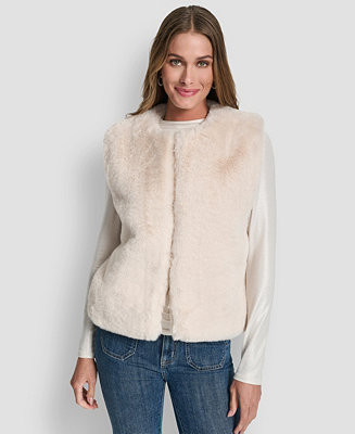 DKNY Jeans Women's Crewneck Sleeveless Vest - Macy's | Macy's