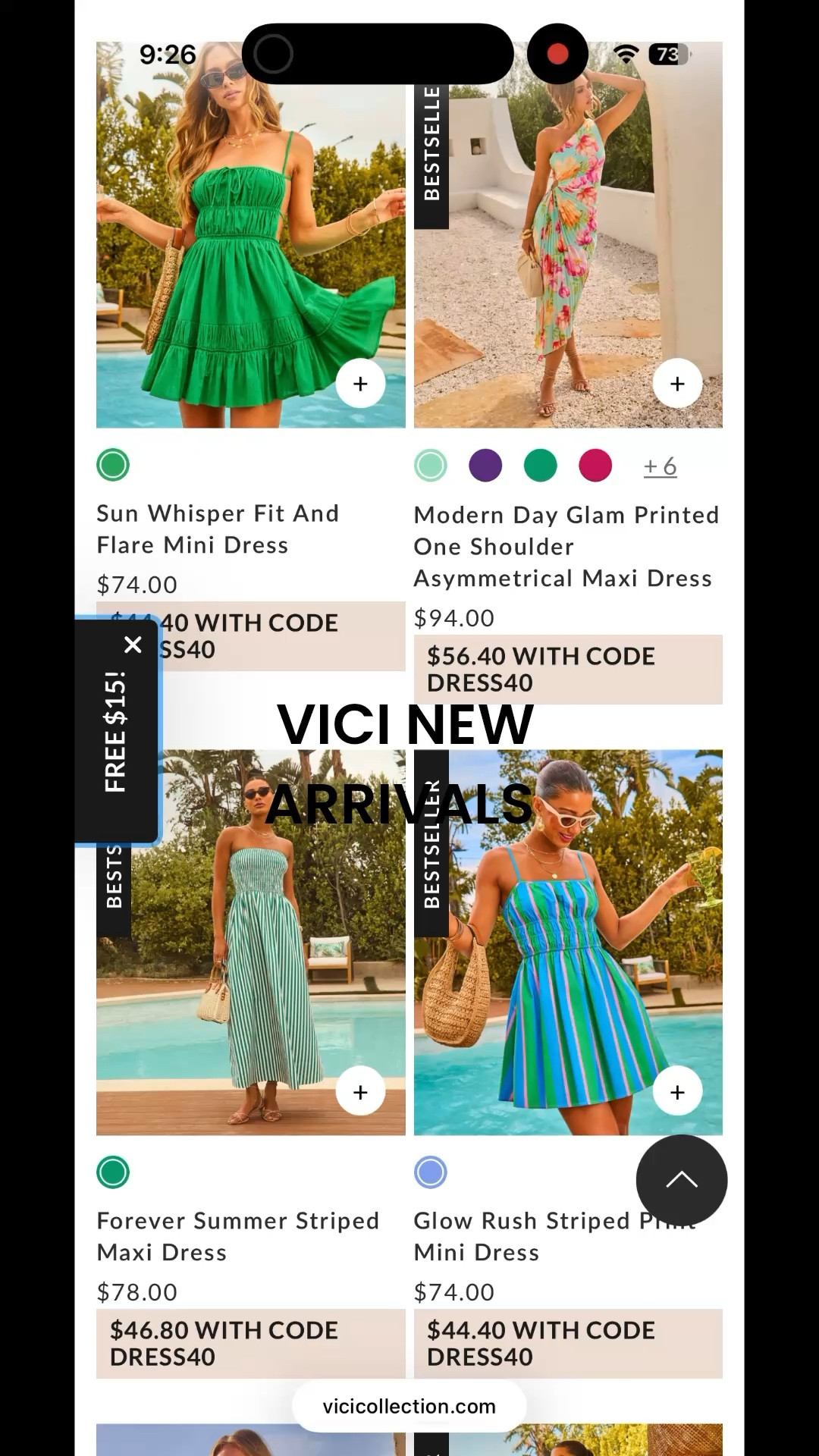 Vici new arrival drop 

Use code BRITTANYH35 for 35% off sitewide- code valid until 4/30 

#vici #newarrivals #summer #summertop #summerdress #minidress #maxidress #style #outfitinspo #weddingguest

#LTKootd #LTKSaleAlert #LTKWedding