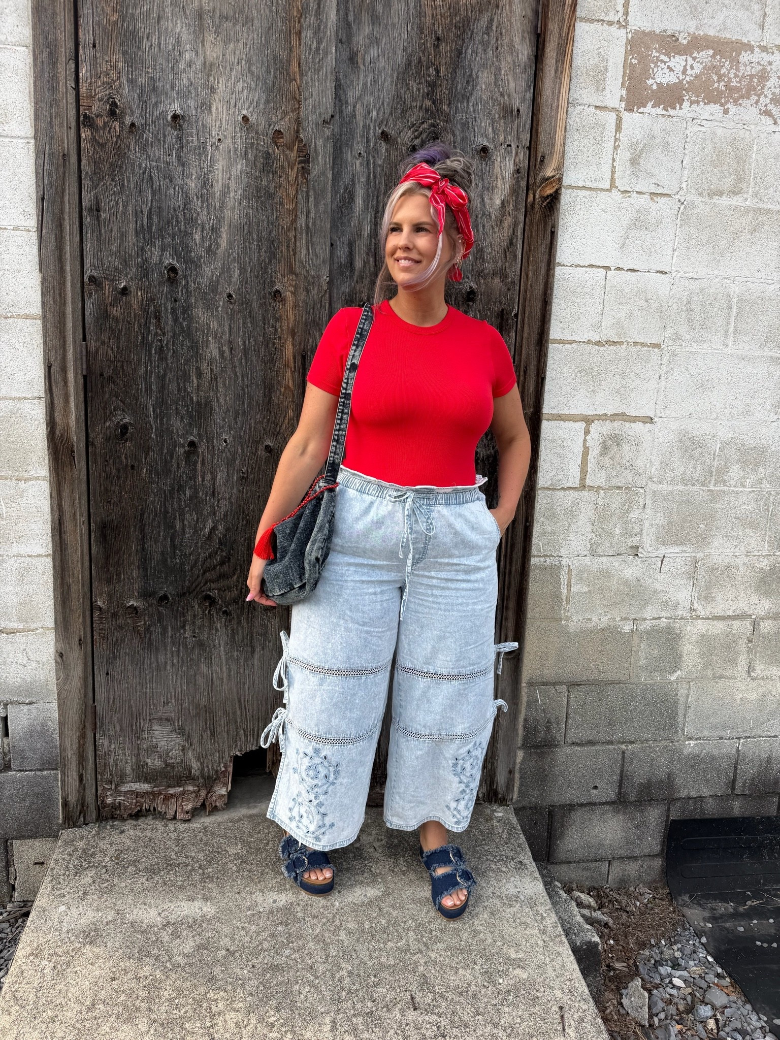 A Simple Red Top Makes These Wide Leg Jeans Pop ✨

Pants - wearing an XL (TTS) 
Shoes are TTS

midsize fashion, midsize style, over 40 fashion, fashion over 40, everyday outfit, outfit inspiration, outfit ideas, casual chic, effortless style, wearable fashion, affordable fashion, wide leg jeans, wide leg denim, denim outfit, jeans outfit, red bodysuit, bodysuit outfit, denim sandals, summer outfit, spring outfit, transitional outfit, everyday style, casual outfit, elevated casual, chic outfit, classic style, modern style, women's fashion, curvy fashion, pear shape style, flattering outfits, denim lover, easy outfit formula, weekend outfit, lunch outfit, coffee date outfit, mom style, street style, capsule wardrobe, timeless fashion, outfit of the day, OOTD, style inspiration, fashion finds, affordable style, confidence in style, jen the realfluencer

#LTKootd #LTKOver40 #LTKMidsize