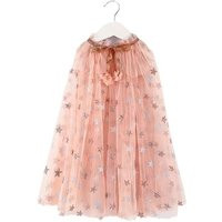 Kids Girls Valentines Costume Fairy Cape Princess Cloak Tulle Baby Pink Stars Magical Whimsical Birt | Etsy (US)